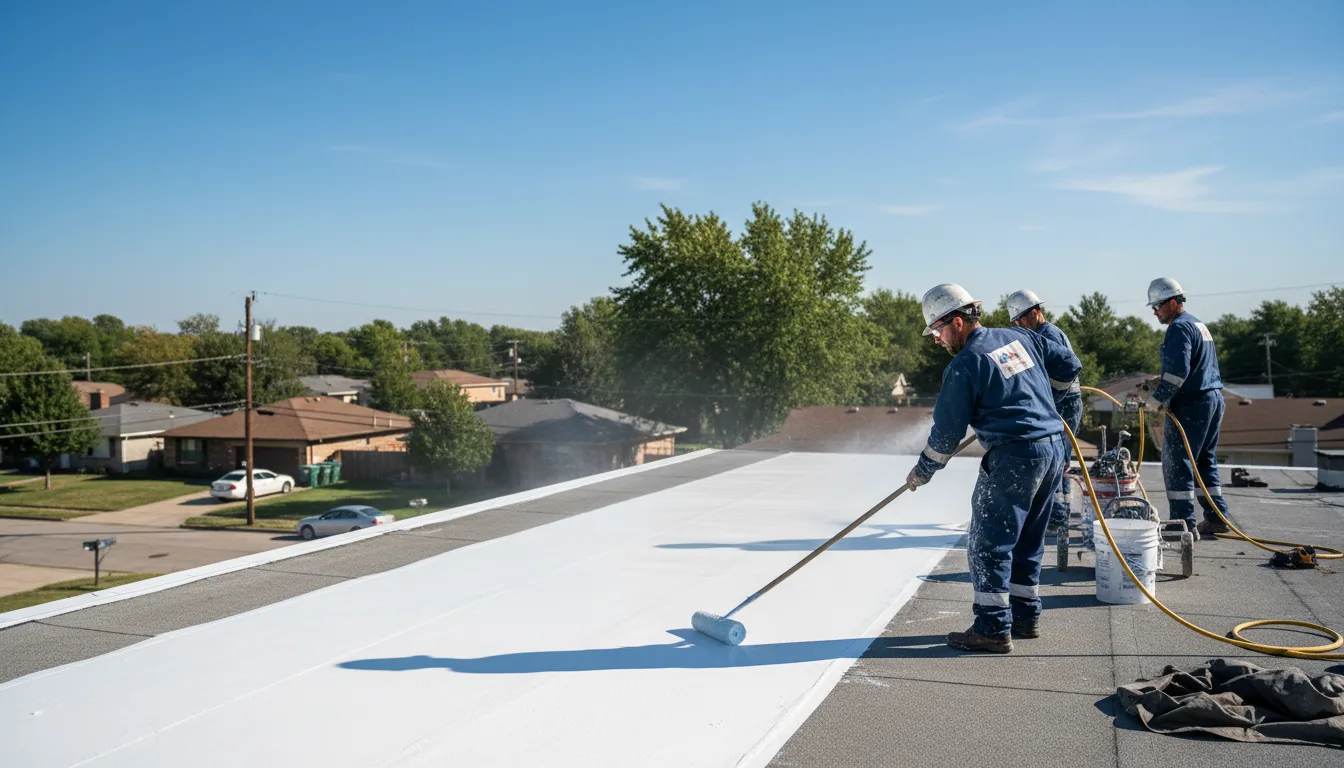 Commercial roof coating in Hillister, TX near me